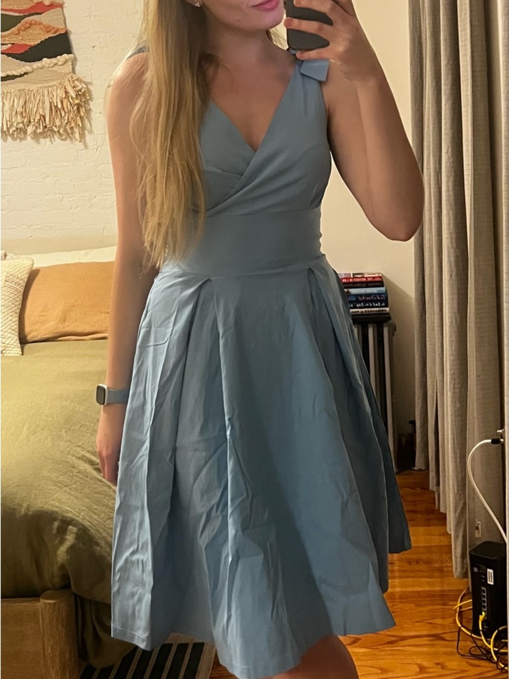 1950’s style baby blue dress - USA Approx Size 6-8